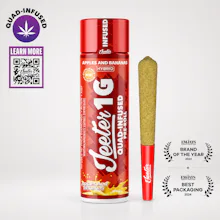 Jeeter - 1g Quad Infused Preroll - Apples & Bananas - PRE_ROLLS by Jeeter at King of Budz