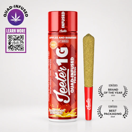 Jeeter - 1g Quad Infused Preroll - Apples & Bananas