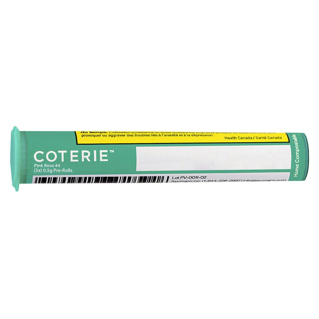 Coterie - pink rose #4 pre-roll - 3x0. 5g