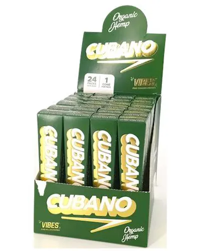 Vibes – Cubano – Cones- Organic Hemp (Green)-active