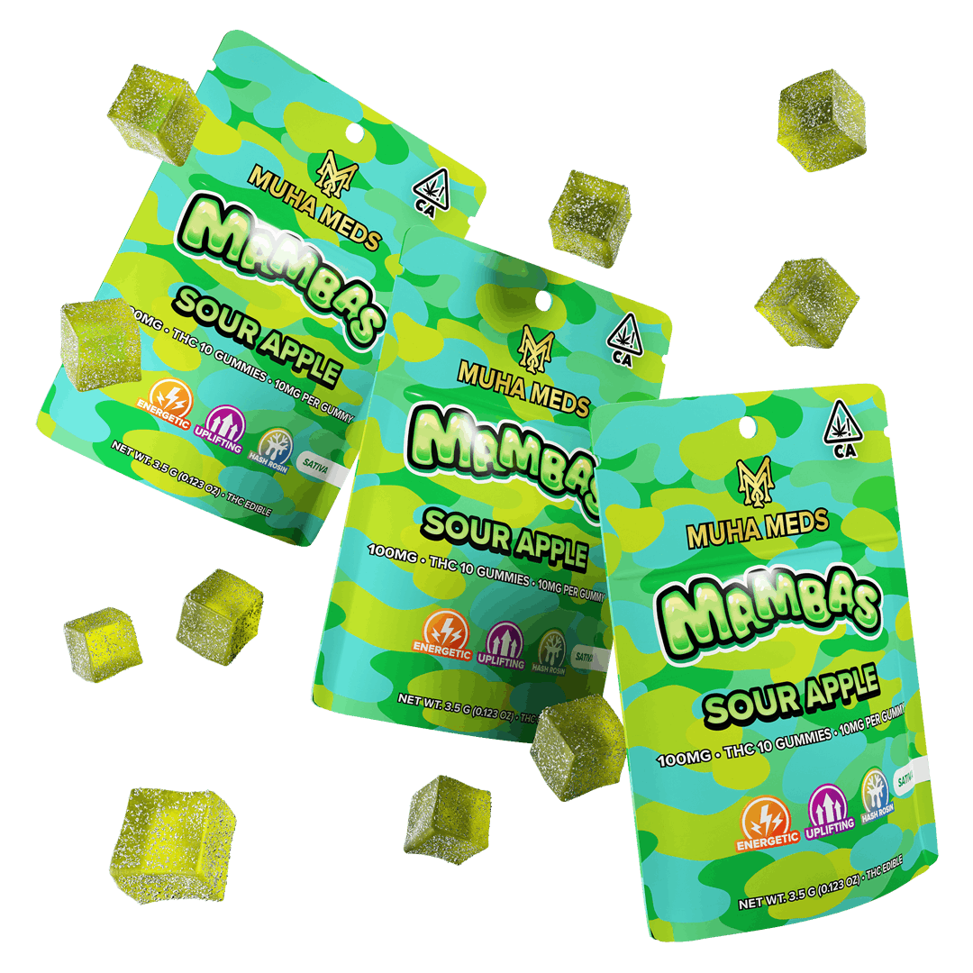 Mambas - 200mg Rosin Gummies - Sour Apple