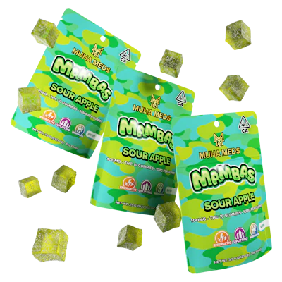 Mambas - 200mg Rosin Gummies - Sour Apple
