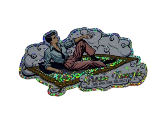 Product .NC Green Temple Sticker - Magic Carpet Ride