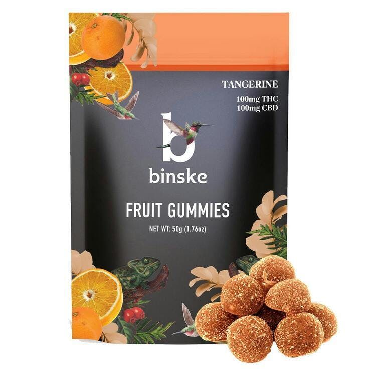 Binske: CBD 1:1 Tangerine Gummies - Gummies 10pk 100mg