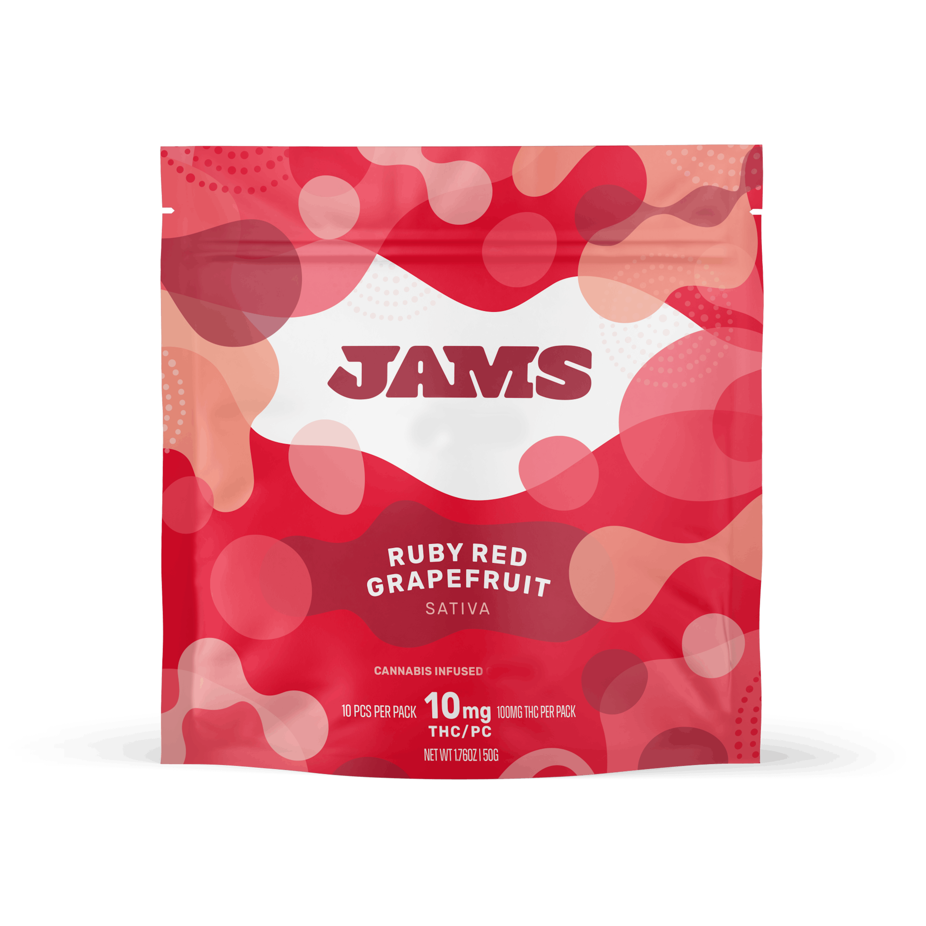 JAMS Ruby Red Grapefruit Classic Chews [10mg] 10pk | 100mg