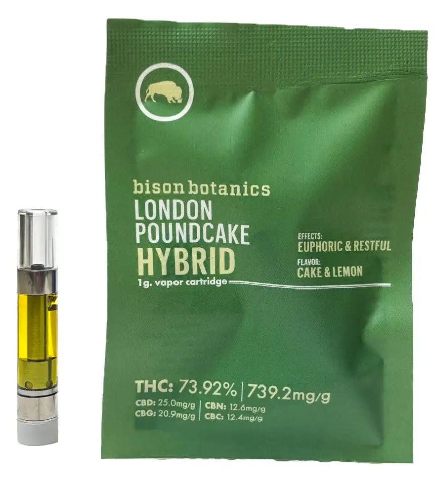 London Poundcake Cartridge | Hybrid | Bison Botanics