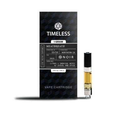 Timeless Noir Vape Cart 1g Live Resin - Meatbreath