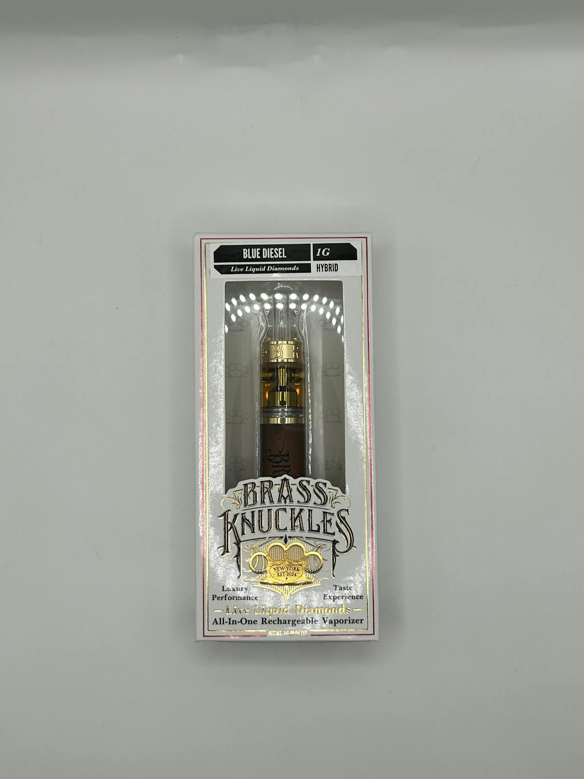 Photo of Brass Knuckles – Blue Diesel Live Liquid Diamonds AIO Vape