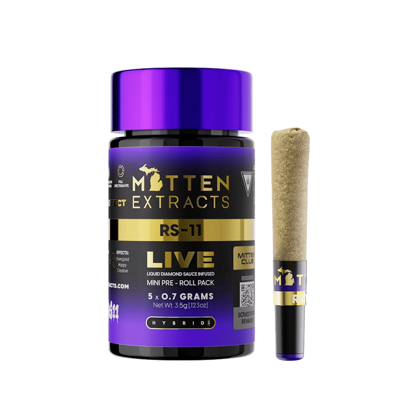 Mitten Extracts x 5 Sauce Infused Pre-rolls | RS11