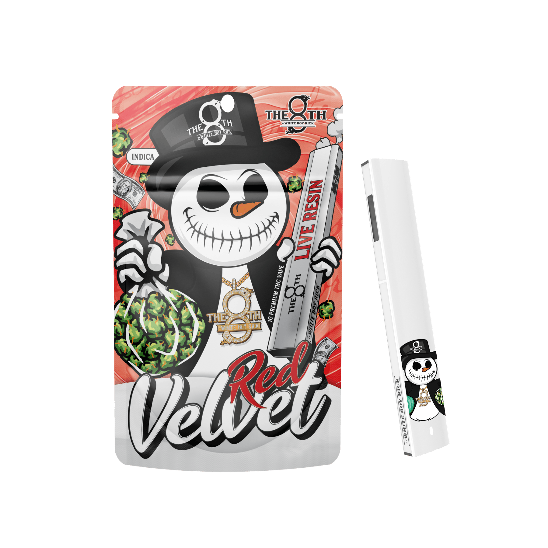 The 8th by White Boy Rick Red Velvet All-In-One Vape Rec