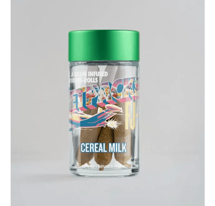 Pre-roll | Jetpacks | Live Resin Infused | Cereal Milk | 5pk | 3g
