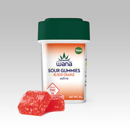 Wana |  Blood Orange Sativa Gummies | 300mg (10pk)-active
