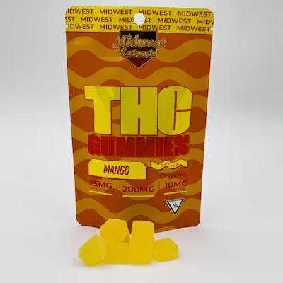 MIDWEST EXTRACTS MIDWEST EXTRACTS | MANGO GUMMIES - 8PK | 200MG — EDIBLES