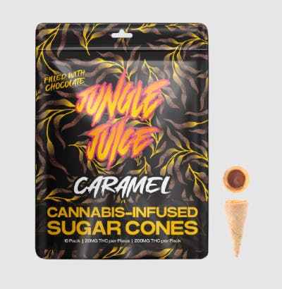 Jungle Juice JUNGLE JUICE | CHOCOLATE CARAMEL - CONES | 10PK X 20MG | 200MG — EDIBLES