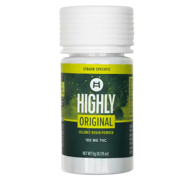 Highly x Kusala Soluble Rosin Powder Original OMG Burger 100mg (indica hybrid, dissolvables, .1g)