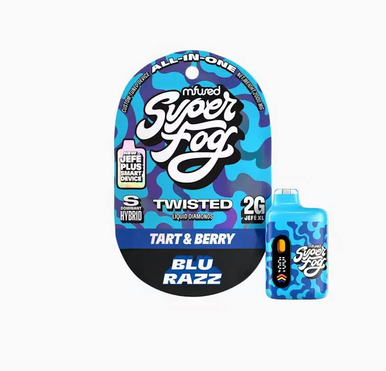 Blu Razz Super Fog AIO | Liquid Diamonds | Sativa Dominant | MFused