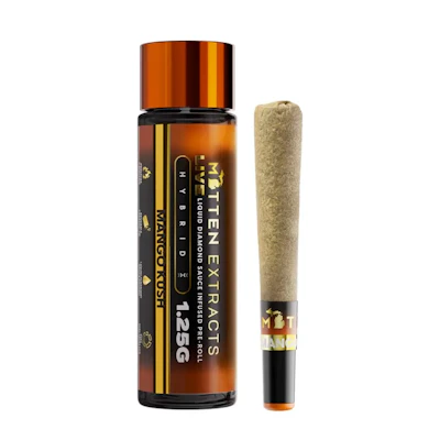 Mitten Extracts - 1.25g Live Sauce Infused Preroll - Mango Kush (H) - PRE_ROLLS by Mitten Extracts at King of Budz