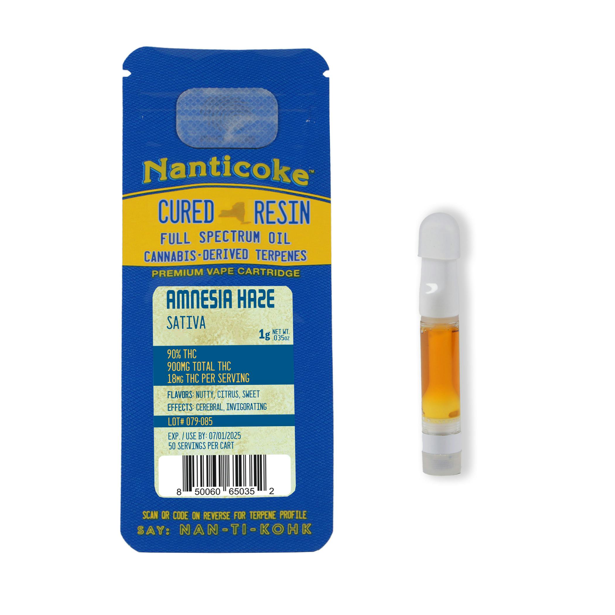 Nanticoke | Amnesia Haze | Cured Resin 510 Cart | 1g