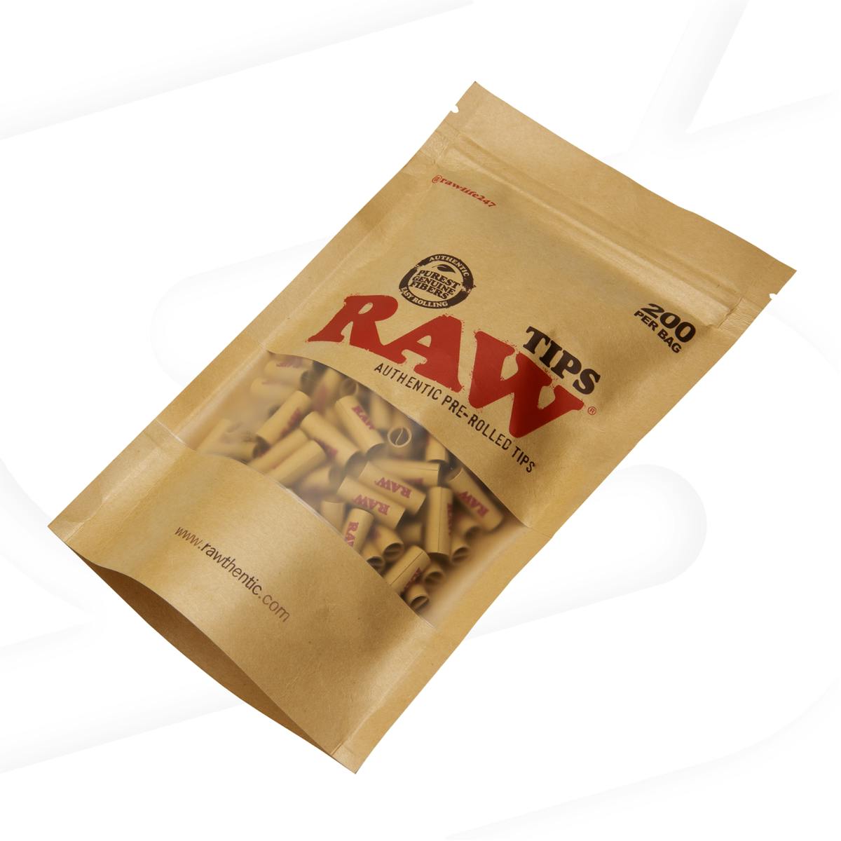 Photo of RAW | Pre-Roll Tips Single Bag 200 Tips