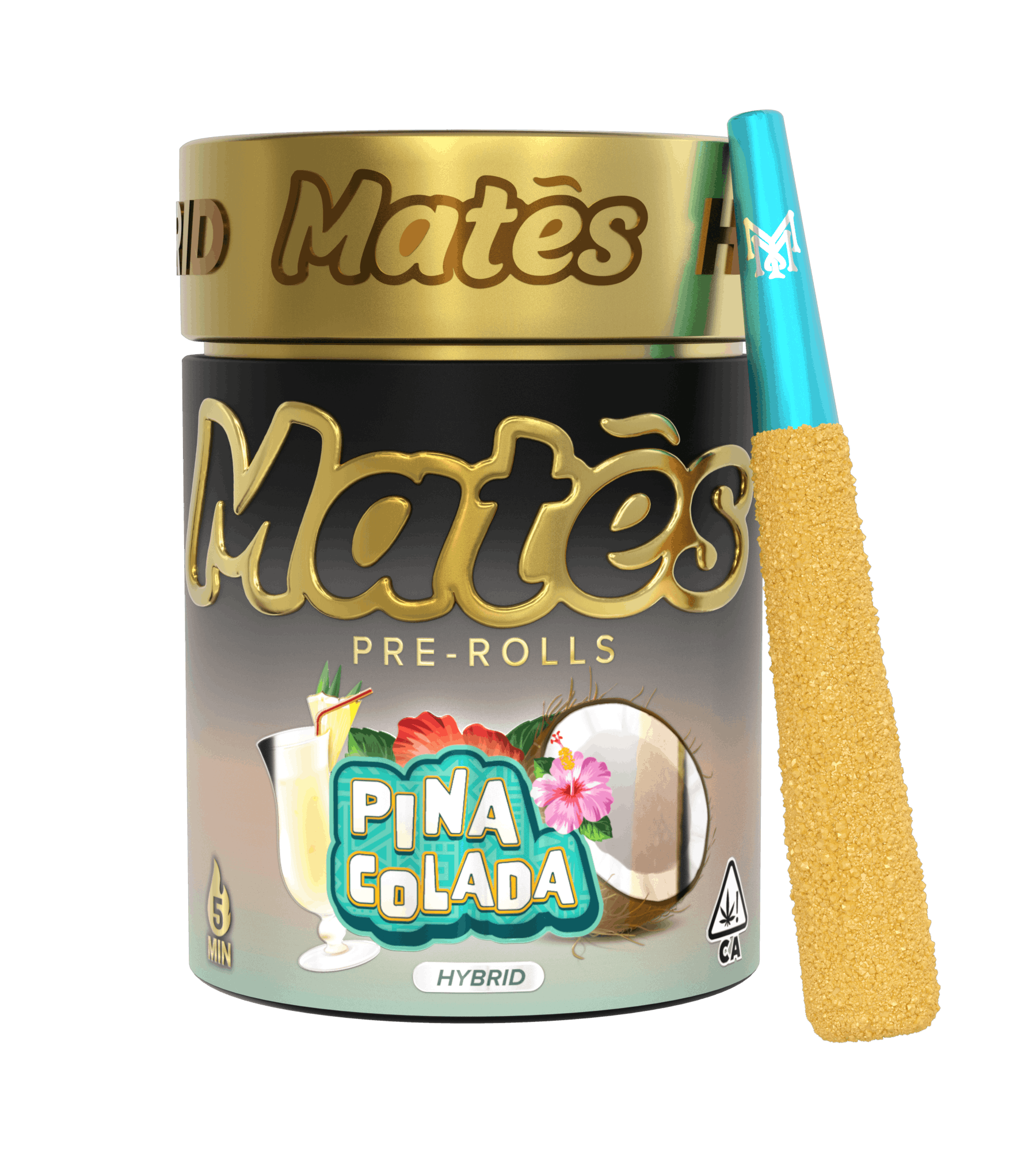 MUHA MEDS MATES | PINA COLADA | INFUSED PRE-ROLLS | 5 x 3G | SATIVA