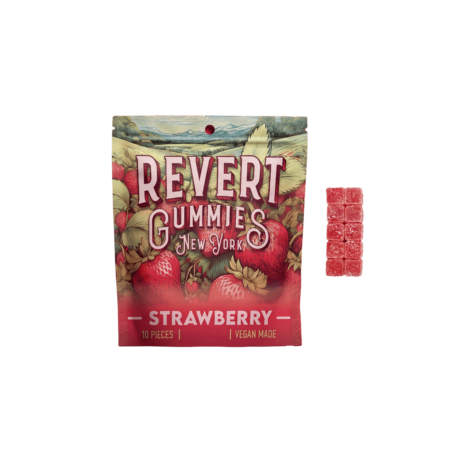 Revert Cannabis | Strawberry | 100mg | 10ct