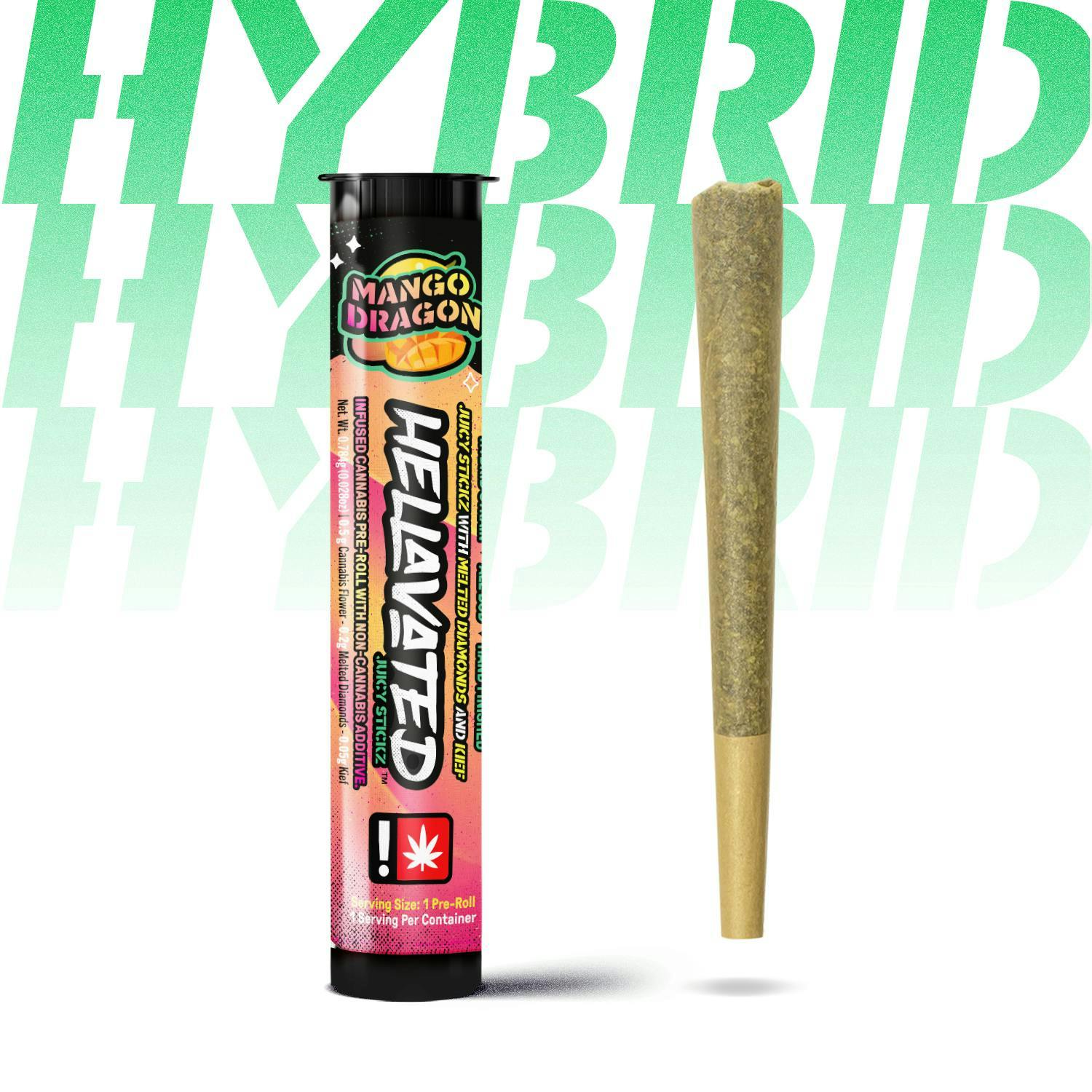 Photo of Mango Dragon Juicy Stickz Infused Pre-Roll | 0.75g