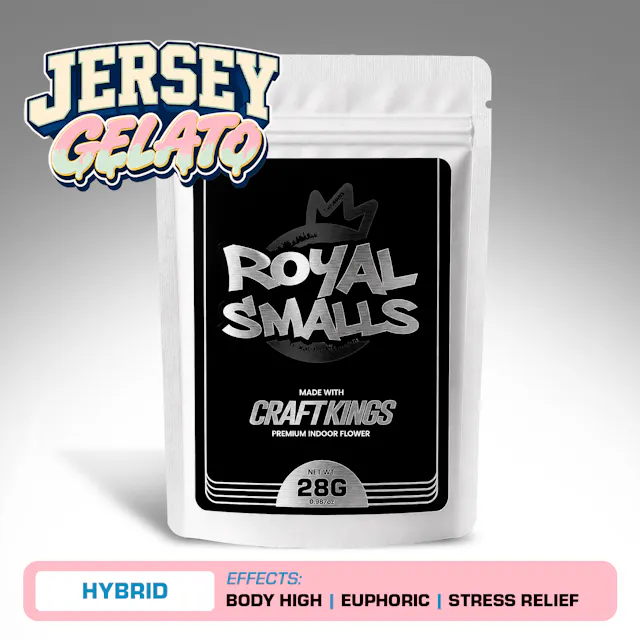 Craft Kings Royal Smalls Jersey Gelato 28g (hybrid, small buds)