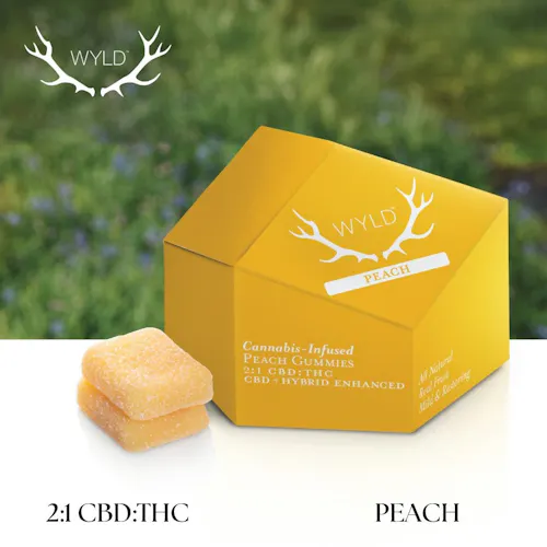 Peach 2:1 CBD + Hybrid Enhanced Gummies-1