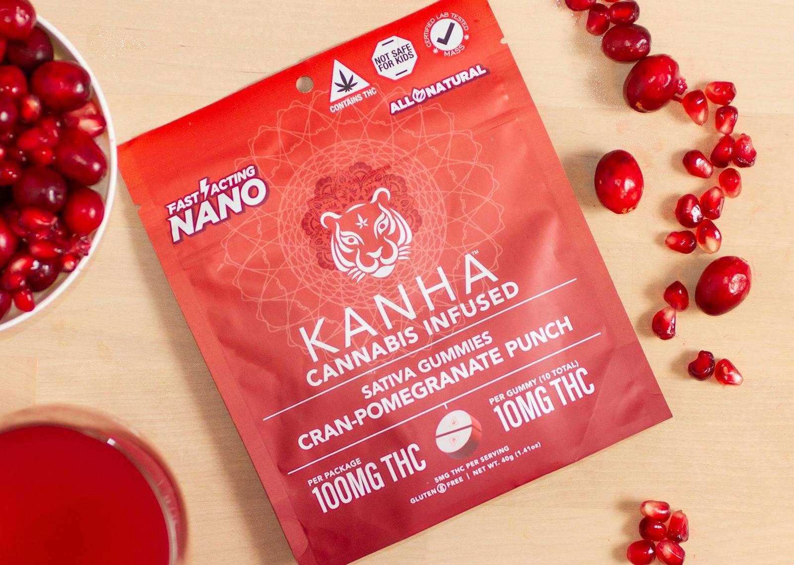 KANHA NANO Gummies | Cranberry-Pomegranate | 10pk - Redi Cannabis