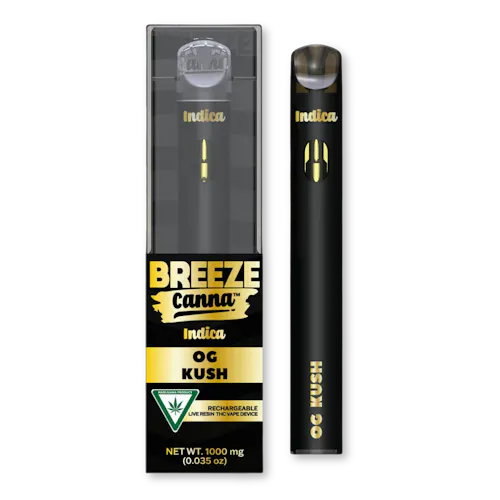 Blackberry Kush – Indica Live Resin 1g PLUS Vape Device  BREEZE Canna-1