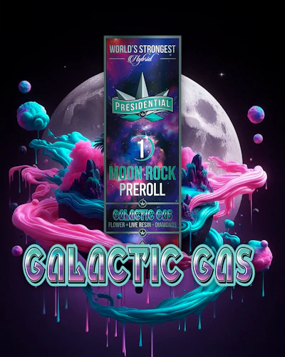 Presidential - 1g Moon Rock Infused Preroll - Galactic Gas