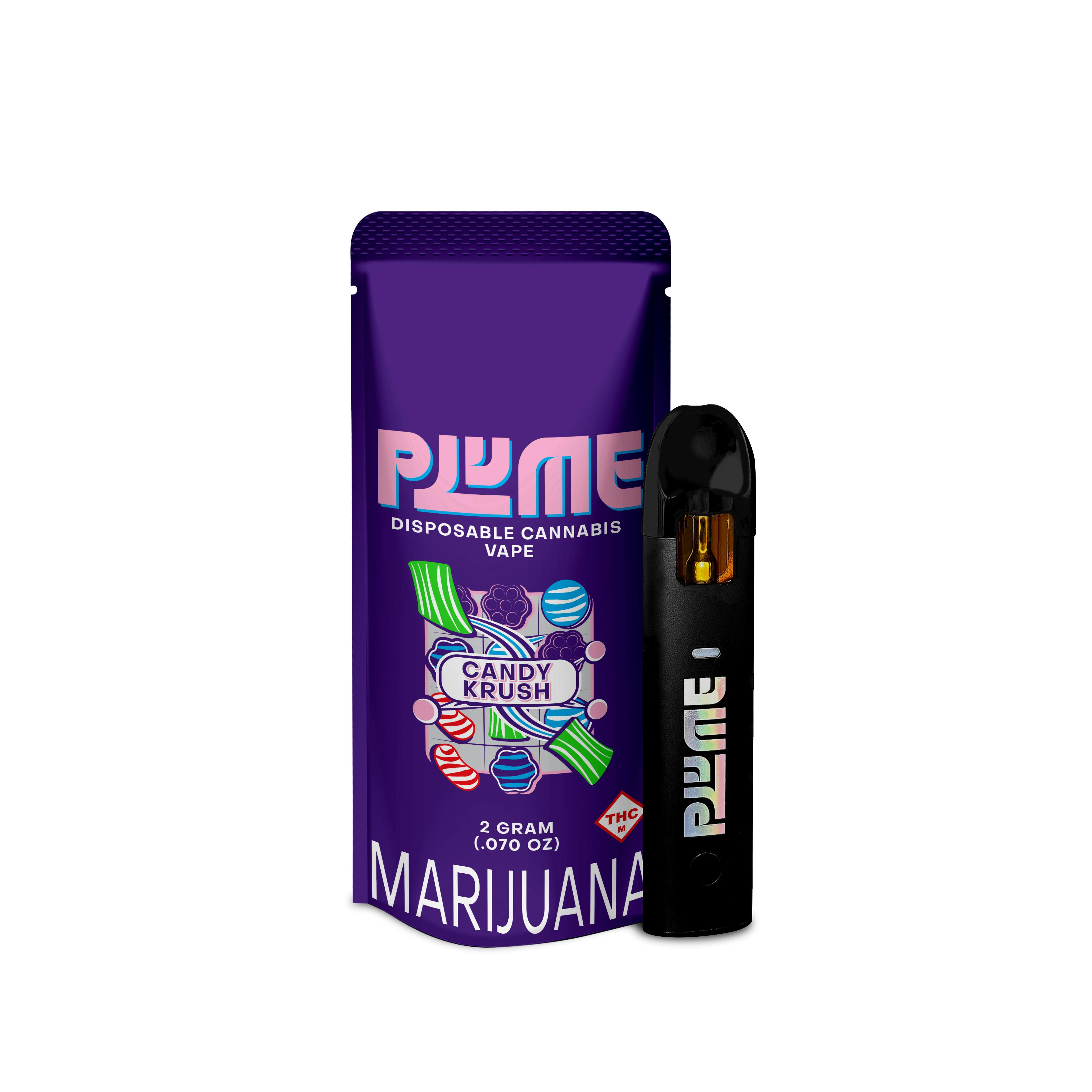 Plume - Candy Krush - Distillate All-In-One Cartridge - 2g | Blue Sage  Cannabis Deli - Belton