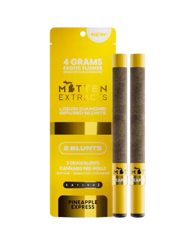 Mitten Extracts MITTEN EXTRACTS | PINEAPPLE EXPRESS | INFUSED BLUNTS | 2 x 2G SATIVA — PRE_ROLLS
