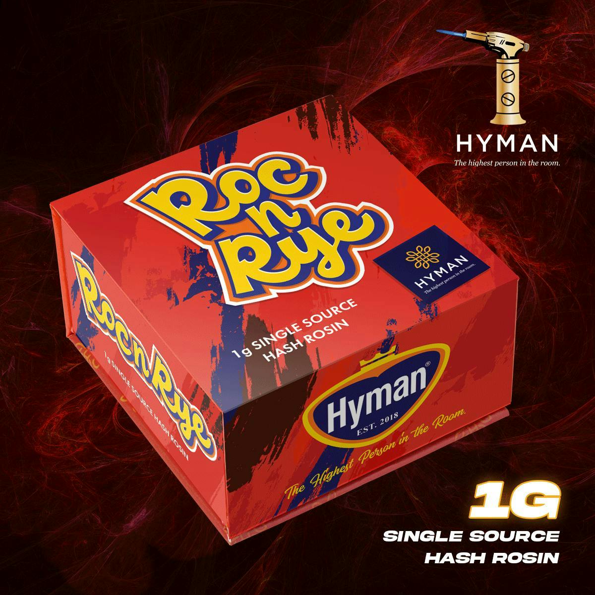 Hyman - 1g Hash Rosin - Roc n Rye