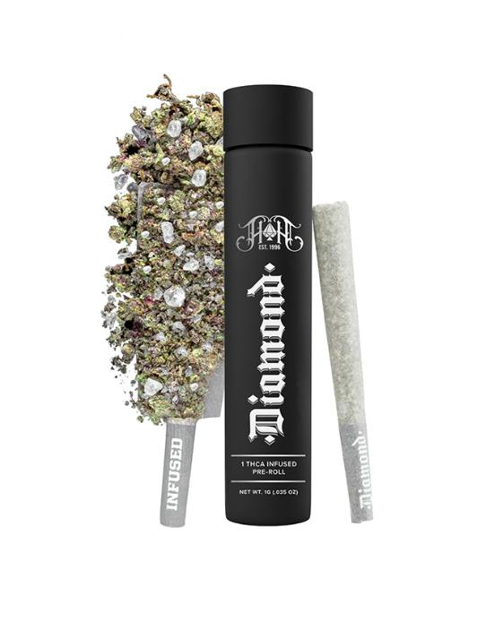 Product Heavy Hitters - Orange Juice - Diamond Infused - 1g Preroll