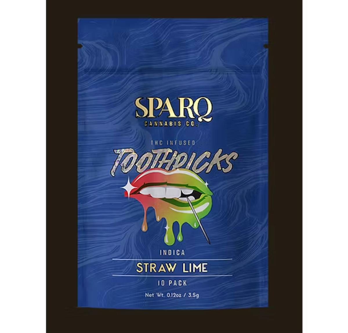 Image of Strawberry Lime | 10pk Indica Toothpick | 25mg