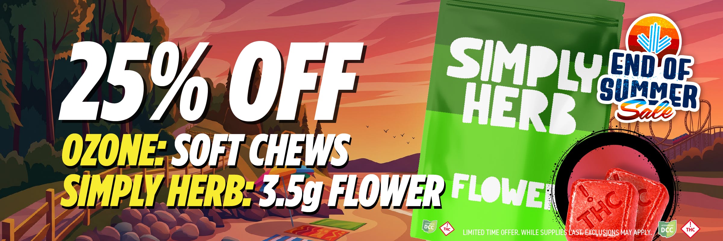 25% off: Ozone Soft Chews & Simply Herb 3.5g