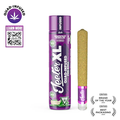 Jeeter - 2g Quad Infused Preroll - Grapefruit Romulan - PRE_ROLLS by Jeeter at King of Budz
