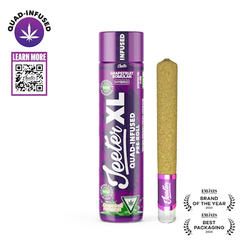 Jeeter - 2g Quad Infused Preroll - Grapefruit Romulan