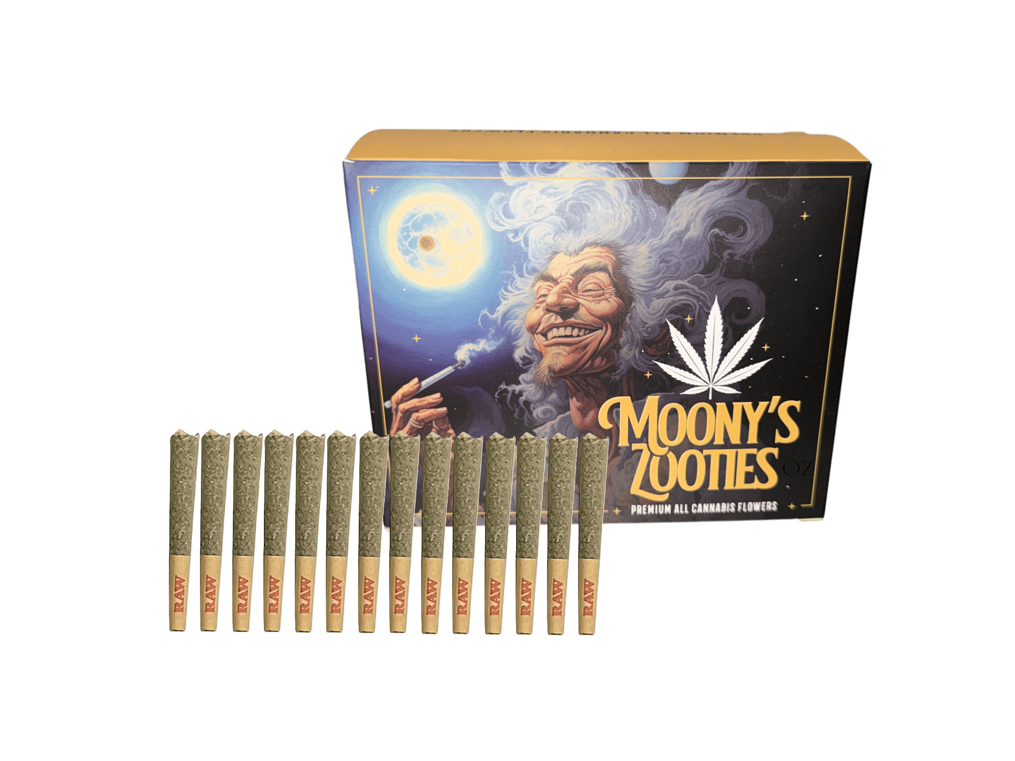 Moonys Zooties Tropical Cooler x Ice Cream Swirl 14pk 7g Pre-Rolls