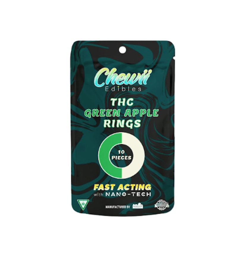 Chewii - Green Apple Rings Fast Acting 200mg