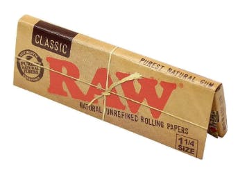 Papier à rouler 2en1 RAW Slim+Tips 32 feuilles - Papy CBD