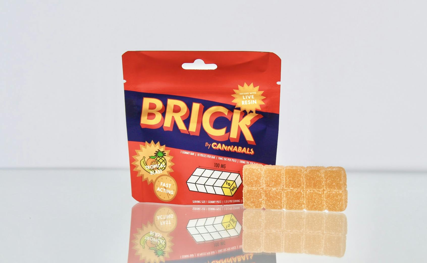 Edibles | Cannibals | Tropical Blast | BRICK | 100mg