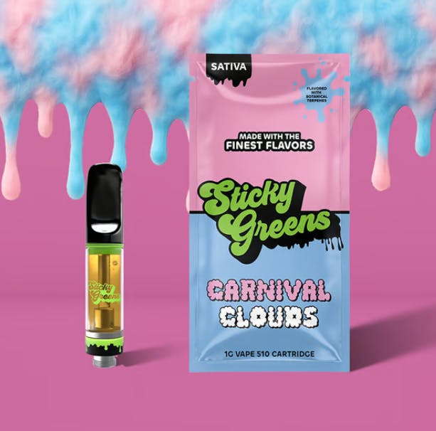 Product DF Sticky Greens Cartridge - Carnival Clouds 1g