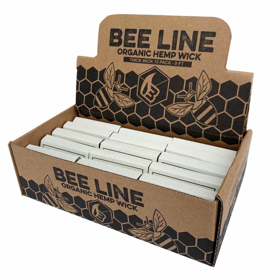 Bee line - hemp wick - 9ft - thick