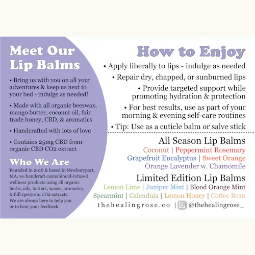 Organic Sweet Orange Lip Balm | 25mg-1
