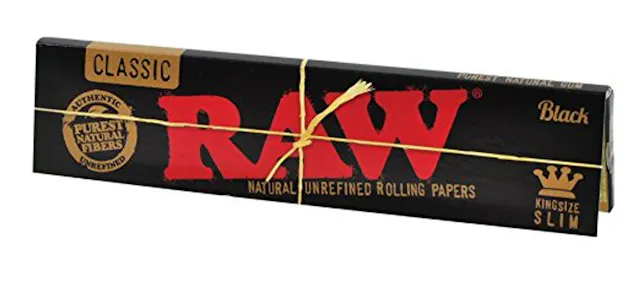 Papers Raw King Size Classic Black (hybrid, papers rolling supplies)