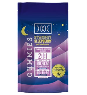 Dixie | 100mg THC:CBD:CBN Gummies | Synergy SleepBerry