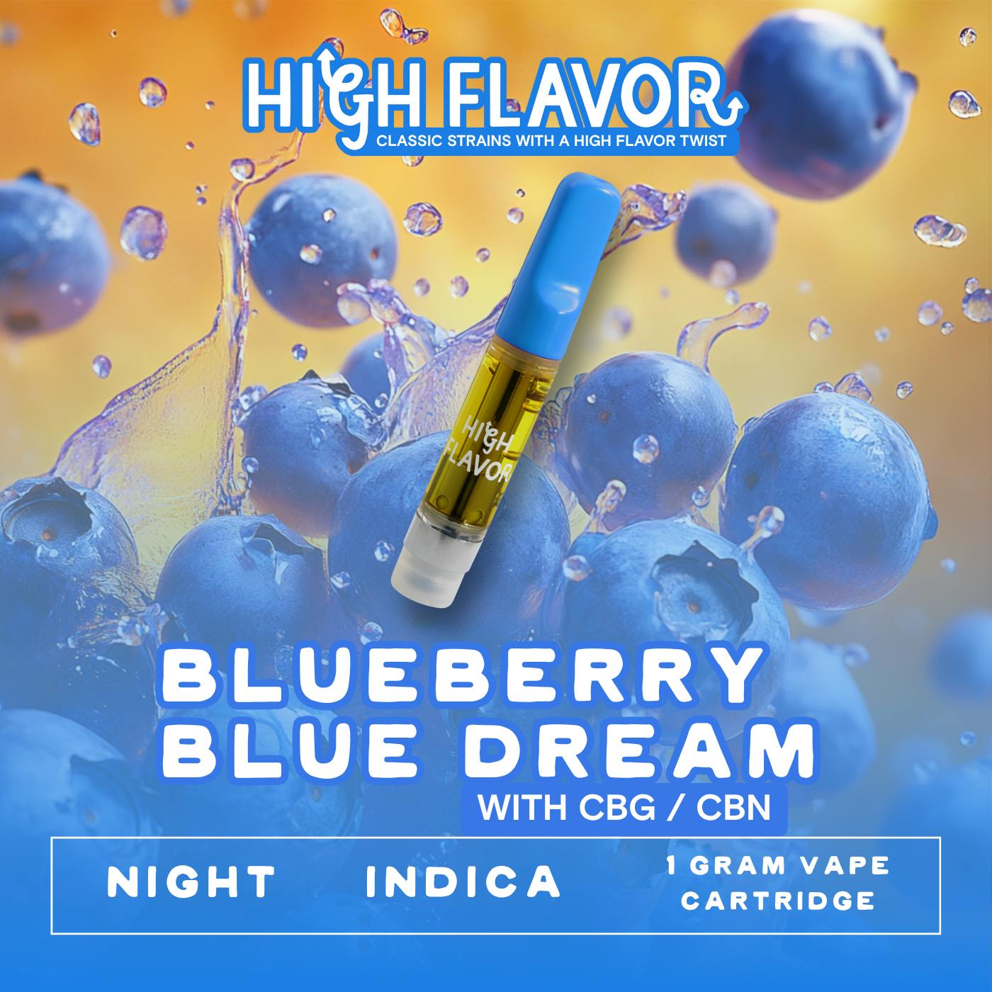 Blueberry Blue Dream | Vape | Night | 0.9g