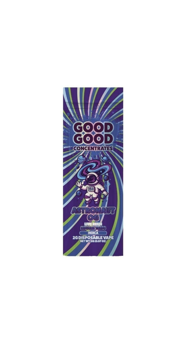 GoodGood GOOD GOOD | ASTRONAUT OG | DISPOSABLE INDICA — VAPORIZERS
